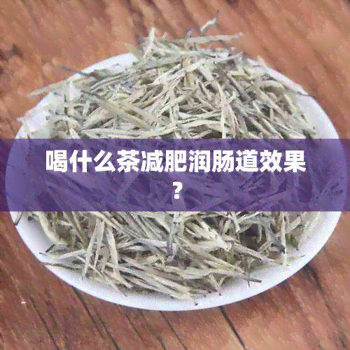 喝什么茶减肥润肠道效果？