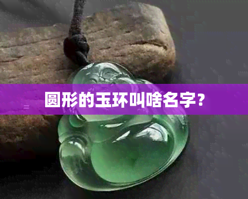 圆形的玉环叫啥名字？