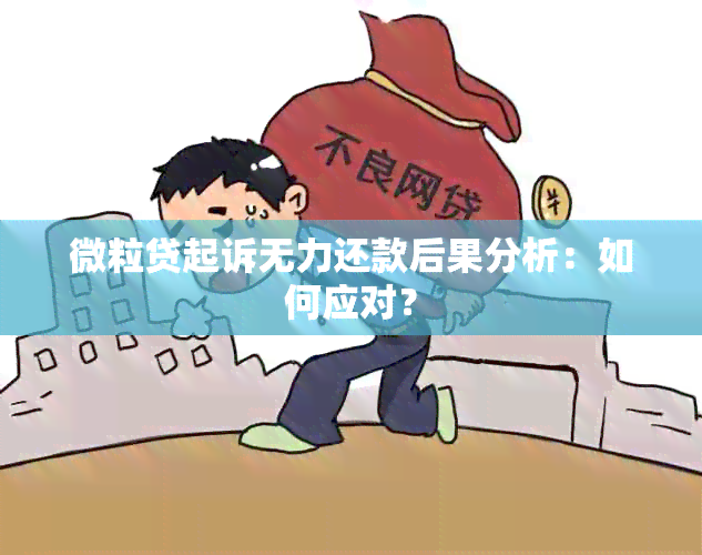 微粒贷起诉无力还款后果分析：如何应对？