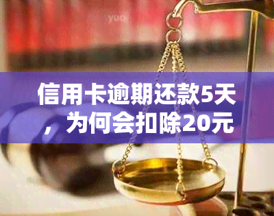 信用卡逾期还款5天，为何会扣除20元？如何避免此类费用？