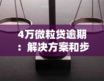 4万微粒贷逾期：解决方案和步骤详细解析