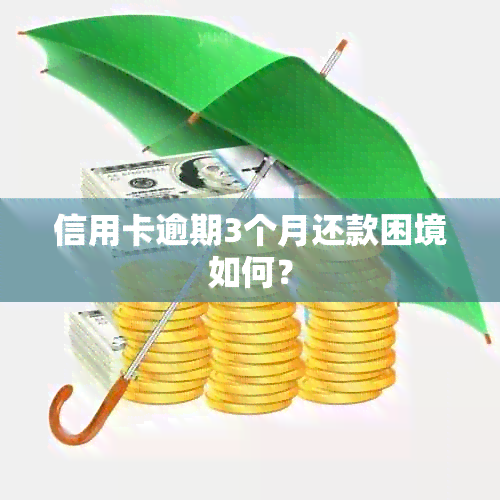 信用卡逾期3个月还款困境如何？