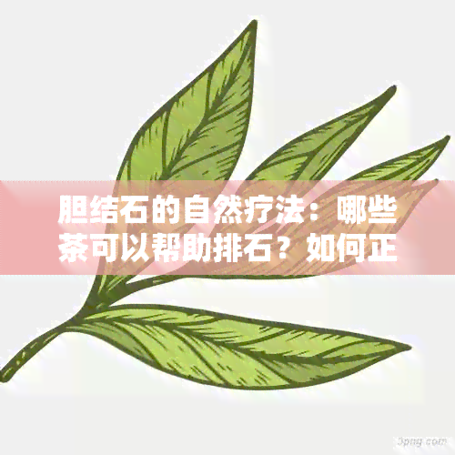 胆结石的自然疗法：哪些茶可以帮助排石？如何正确饮用以加速结石排除？