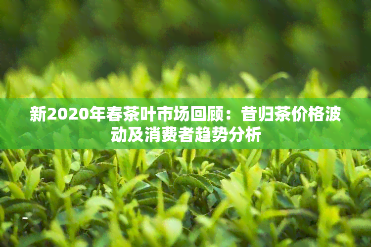 新2020年春茶叶市场回顾：昔归茶价格波动及消费者趋势分析