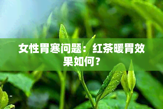 女性胃寒问题：红茶暖胃效果如何？