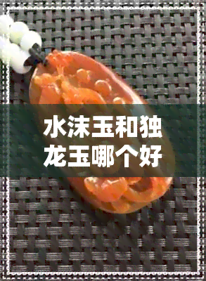 水沫玉和独龙玉哪个好