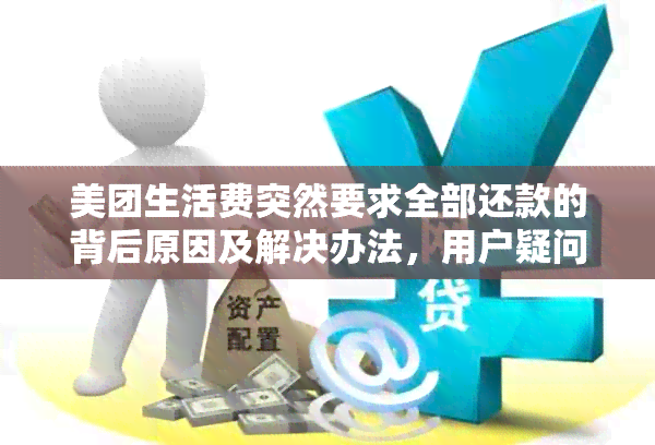 美团生活费突然要求全部还款的背后原因及解决办法，用户疑问一网打尽！