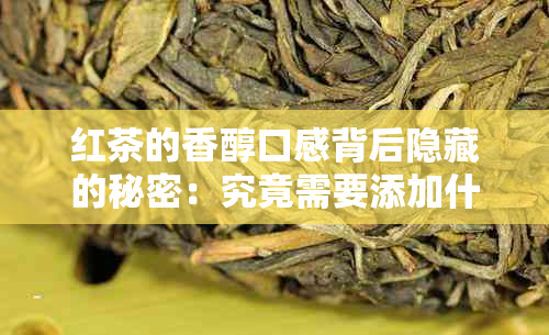 红茶的香醇口感背后隐藏的秘密：究竟需要添加什么成分才能达到效果？