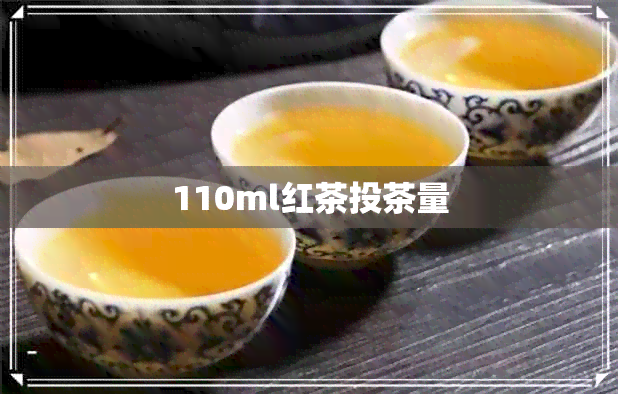 110ml红茶投茶量