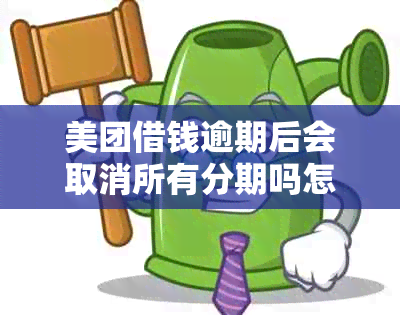 美团借钱逾期后会取消所有分期吗怎么办？