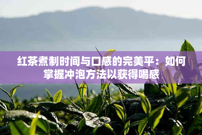 红茶煮制时间与口感的完美平：如何掌握冲泡方法以获得喝感