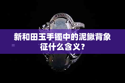 新和田玉手镯中的泥鳅背象征什么含义？