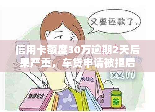 信用卡额度30万逾期2天后果严重，车贷申请被拒后的解决策略