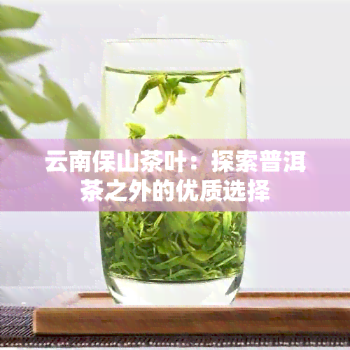 云南保山茶叶：探索普洱茶之外的优质选择