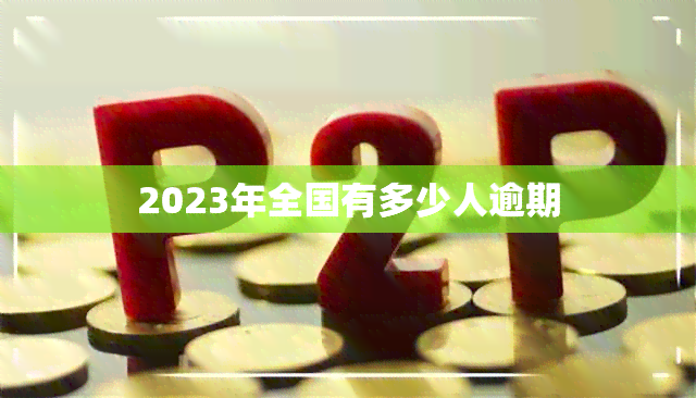 2023年全国有多少人逾期