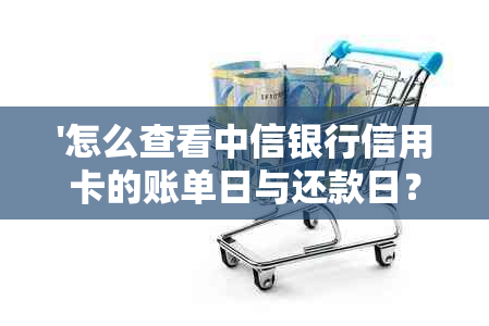 '怎么查看中信银行信用卡的账单日与还款日？'