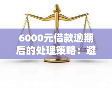 6000元借款逾期后的处理策略：避免起诉和被处理的关键要点