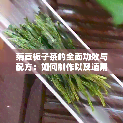 菊苣栀子茶的全面功效与配方：如何制作以及适用人群分析