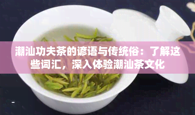 潮汕功夫茶的谚语与传统俗：了解这些词汇，深入体验潮汕茶文化