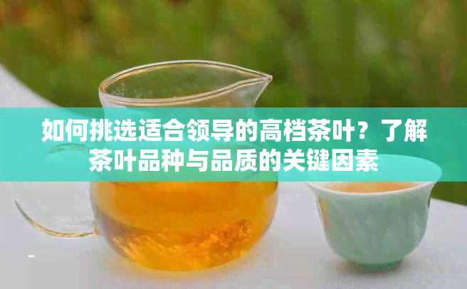 如何挑选适合领导的高档茶叶？了解茶叶品种与品质的关键因素