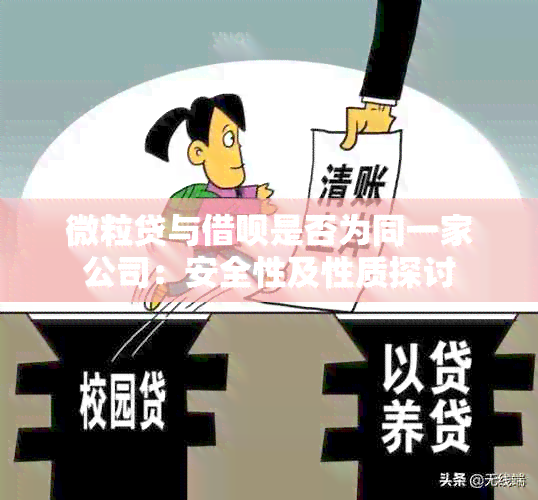 微粒贷与借呗是否为同一家公司：安全性及性质探讨