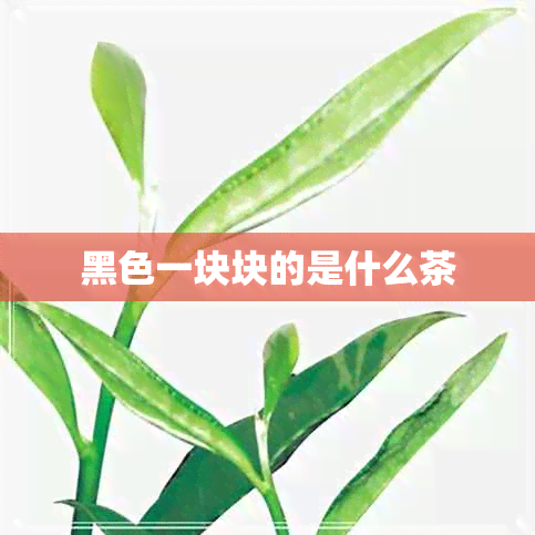 黑色一块块的是什么茶