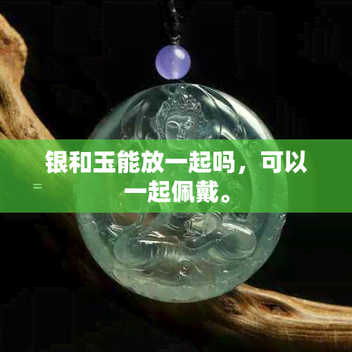 银和玉能放一起吗，可以一起佩戴。