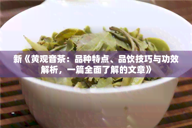 新《黄观音茶：品种特点、品饮技巧与功效解析，一篇全面了解的文章》