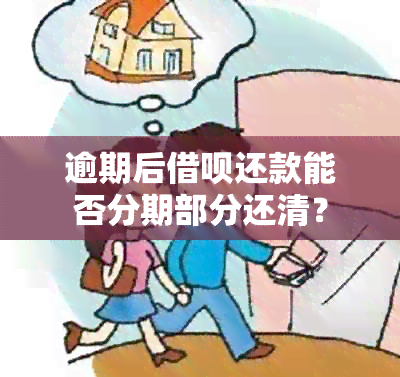 逾期后借呗还款能否分期部分还清？