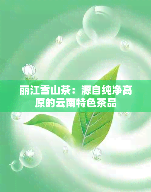 丽江雪山茶：源自纯净高原的云南特色茶品