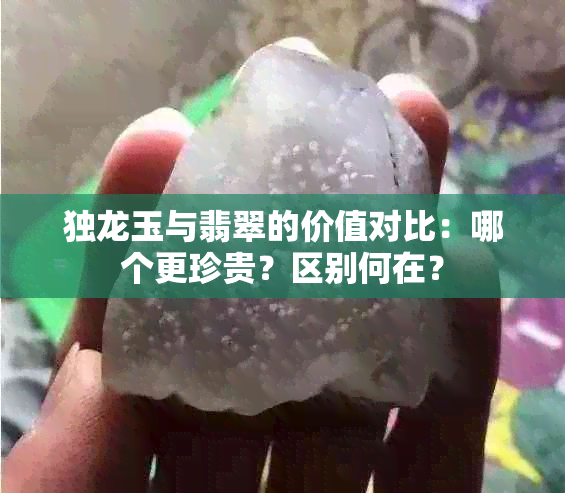 独龙玉与翡翠的价值对比：哪个更珍贵？区别何在？