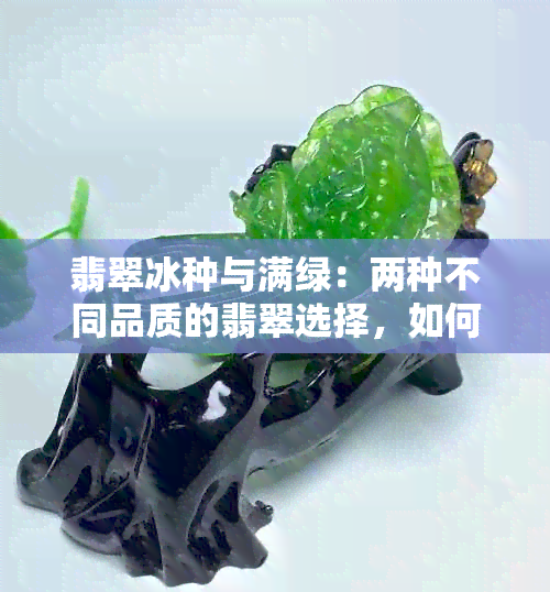 翡翠冰种与满绿：两种不同品质的翡翠选择，如何分辨与比较？