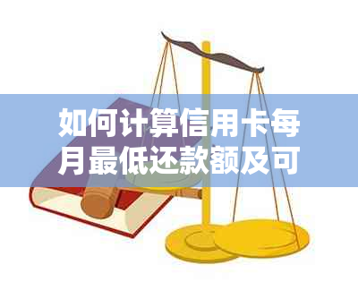 如何计算信用卡每月更低还款额及可能产生的利息？