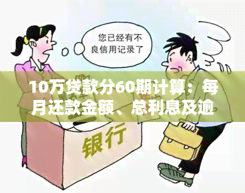 10万贷款分60期计算：每月还款金额、总利息及逾期利息详细解析