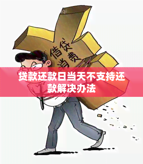 贷款还款日当天不支持还款解决办法