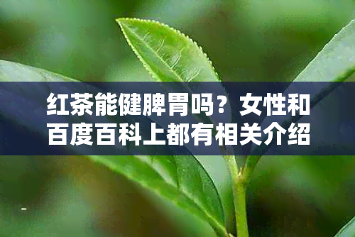 红茶能健脾胃吗？女性和百度百科上都有相关介绍，红茶可以健脾养胃。