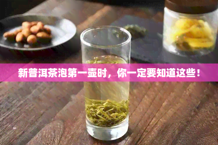 新普洱茶泡之一壶时，你一定要知道这些！