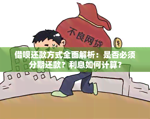 借呗还款方式全面解析：是否必须分期还款？利息如何计算？