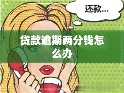 贷款逾期两分钱怎么办