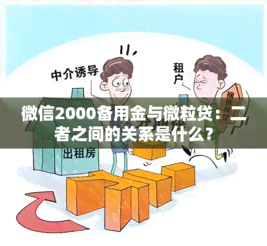 微信2000备用金与微粒贷：二者之间的关系是什么？