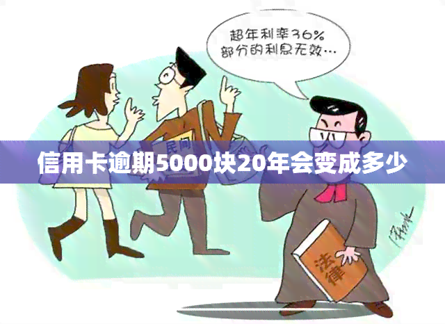 信用卡逾期5000块20年会变成多少