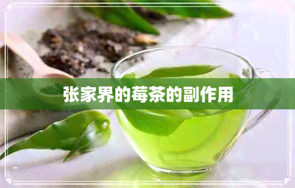 张家界的莓茶的副作用