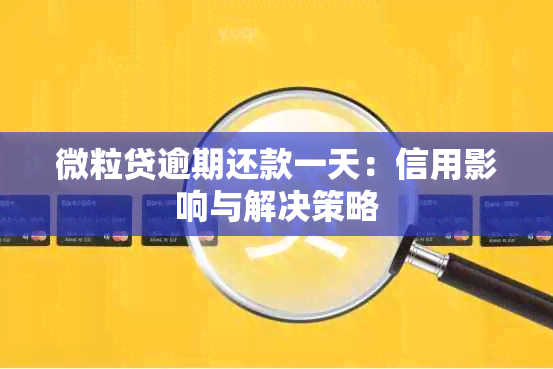 微粒贷逾期还款一天：信用影响与解决策略