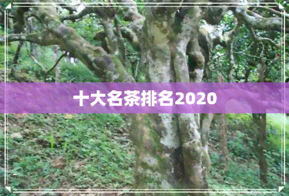 十大名茶排名2020