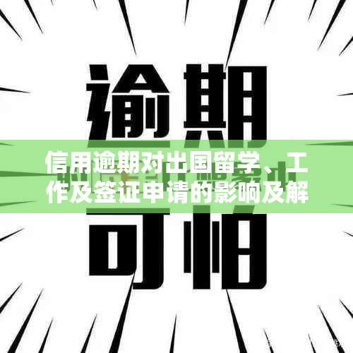 信用逾期对出国留学、工作及签证申请的影响及解决方案全面解析