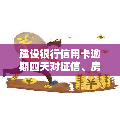 建设银行信用卡逾期四天对、房贷、贷款的影响