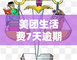 美团生活费7天逾期