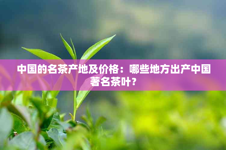 中国的名茶产地及价格：哪些地方出产中国著名茶叶？