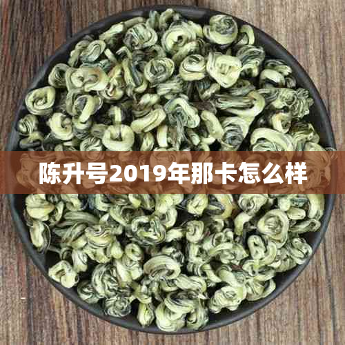 陈升号2019年那卡怎么样