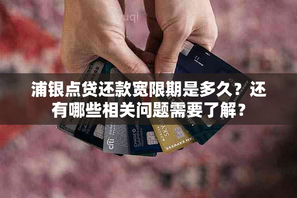 浦银点贷还款宽限期是多久？还有哪些相关问题需要了解？